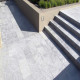 3 cm starke Granit Terrassenplatten Elena weißgrau