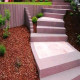 20 x 35 cm Granit Blockstufen Laahs rot 60 cm lang