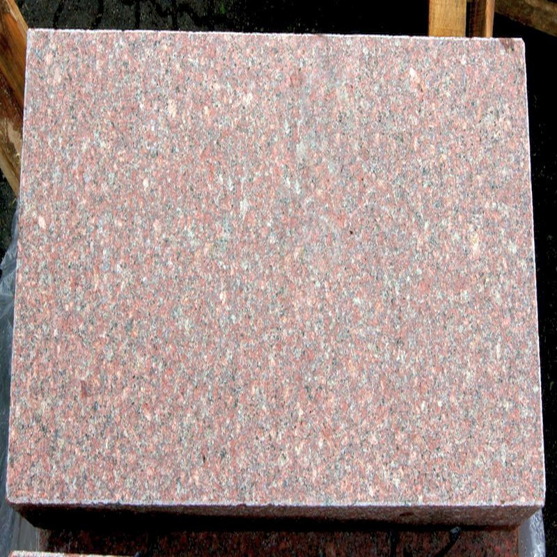 20 x 45 cm Granit Blockstufen Laahs rot 150 cm lang
