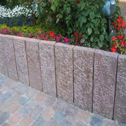 10 x 25 cm Granitpalisaden Laahs rot
