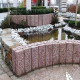 10 x 25 cm Granitpalisaden Laahs rot 30 cm lang