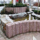 10 x 25 cm Granitpalisaden Laahs rot 30 cm lang