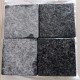 18 x 35 cm Granit-Blockstufen Pedro Black schwarz nass und trocken