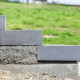 20 x 45 cm Granit-Blockstufen Alvaro anthrazit