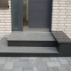 8 cm starke Granit-Podestplatte Pedro Black schwarz 200 x 100 cm