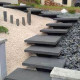 15 cm starke Granit Podestplatten Pedro Black schwarz 150 x 100 cm