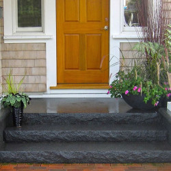 18 cm Granit Podestplatte Pedro Black schwarz