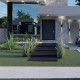 18 cm Granit Podestplatte Pedro Black schwarz 200 x 200 cm
