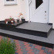 4 x 30 cm Granit Trittstufen Pedro Black schwarz