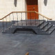 4 x 35 cm Granit Trittstufen Pedro Black schwarz 150 cm lang