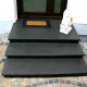 6 x 30 cm Granit Trittstufen Pedro Black schwarz 150 cm lang