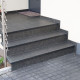 6 x 35 cm Granit Trittstufen Pedro Black schwarz 150 cm lang