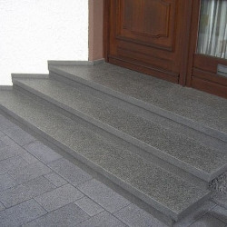 8 x 35 cm Granit Trittstufen Pedro Black schwarz