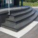 8 x 35 cm Granit Trittstufen Pedro Black schwarz 80 cm lang