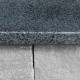 3 cm starke Granit Mauerabdeckplatten Pedro Black schwarz 31 cm beit