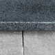3 cm starke Granit Mauerabdeckplatten Pedro Black schwarz 31 cm beit
