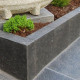 10 x 25 cm Granitpalisaden Pedro Black schwarz
