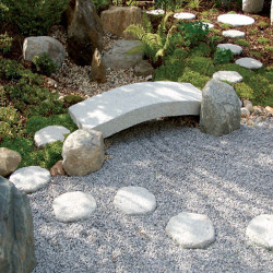 300 x 125 cm Granitbrücke Elena weißgrau, 15 cm stark