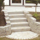 15 x 35 cm Granit Blockstufen Tiago gelb 100 cm lang