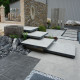15 cm Granit-Podestplatte Alvaro anthrazit 200 x 200 cm