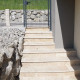 4 x 35 cm Granit Trittstufen Tiago gelb 150 cm lang