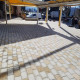 12 cm starke Granit Pflasterplatten Tiago gelb 40 x 30 cm