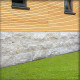 2 - 3 cm starke Granit Verblender Tiago gelb Format 15 x 15 cm